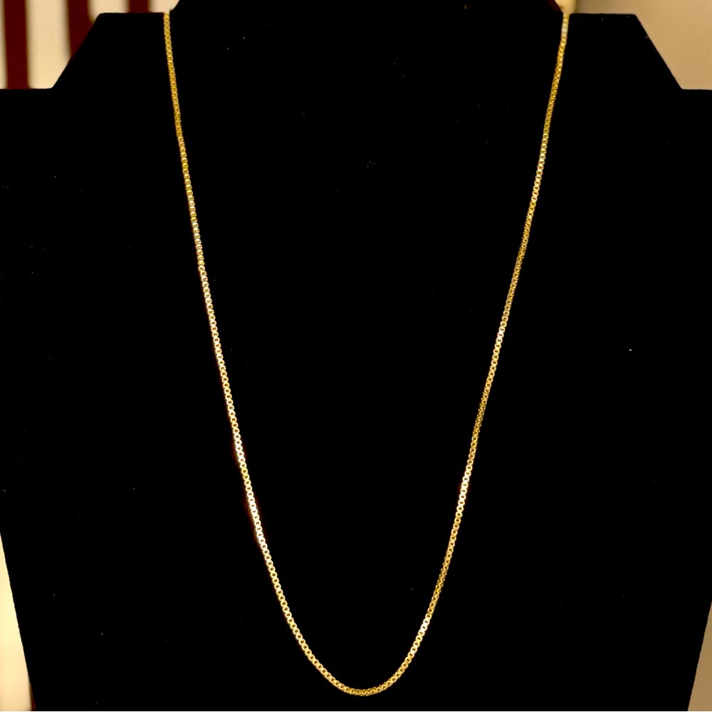 14K Gold Plated Italian Chain Necklace 16” NWT